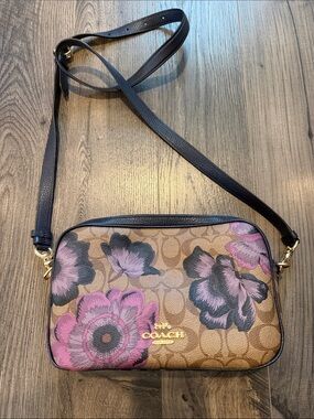 Coach Limited Edition Kaffe Fassett Floral Double Zip Crossbody Bag
